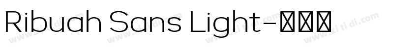 Ribuah Sans Light字体转换